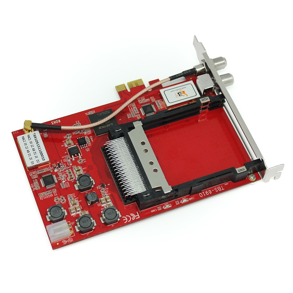 TBS6910 DVB-S2 Dual Tuner CI Satellite PCI Express Card