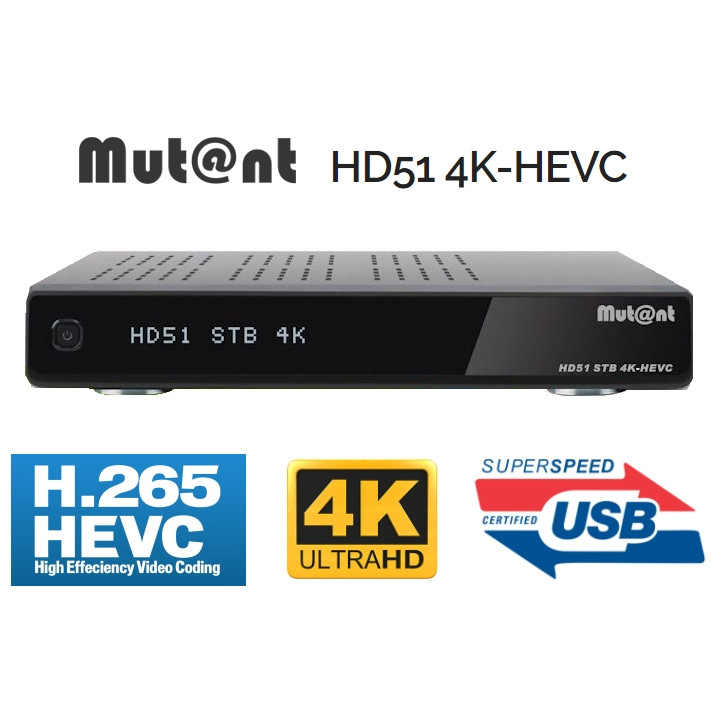 Mut@nt HD51 4K DVB-S2X Satellite Receiver Set Top Box