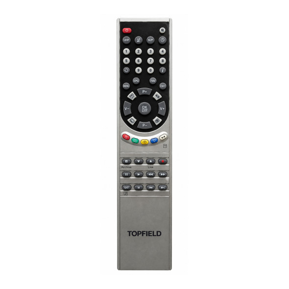 Icecrypt T2200HD Genuine Replacement Remote by Topfield - Silver