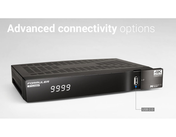 Formuler S Turbo 4K UHD Hybird Satellte Android IP Media Receiver