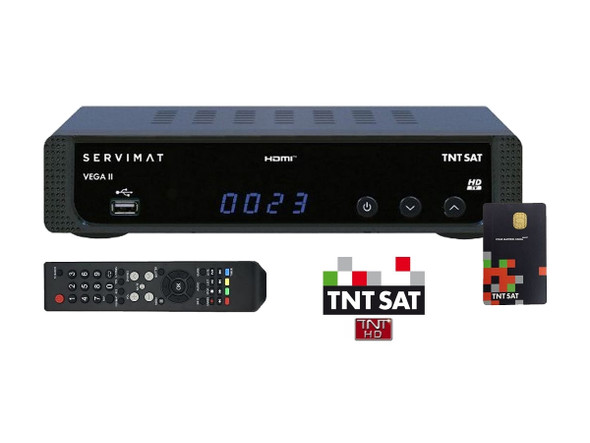 Servimat Vega 2 TNT SAT HD Receiver and Card
