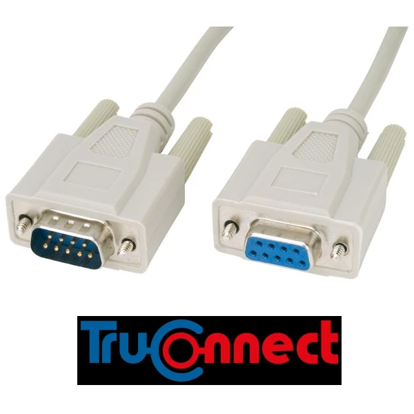 TruConnect 9 Pin Serial/Monitor Extension Cable Male Female 2m EX-011
