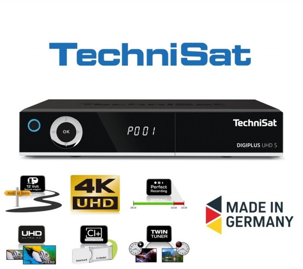 TechniSat DIGIPLUS UHD S 4K Ultra HD Twin Tuner Satellite Receiver