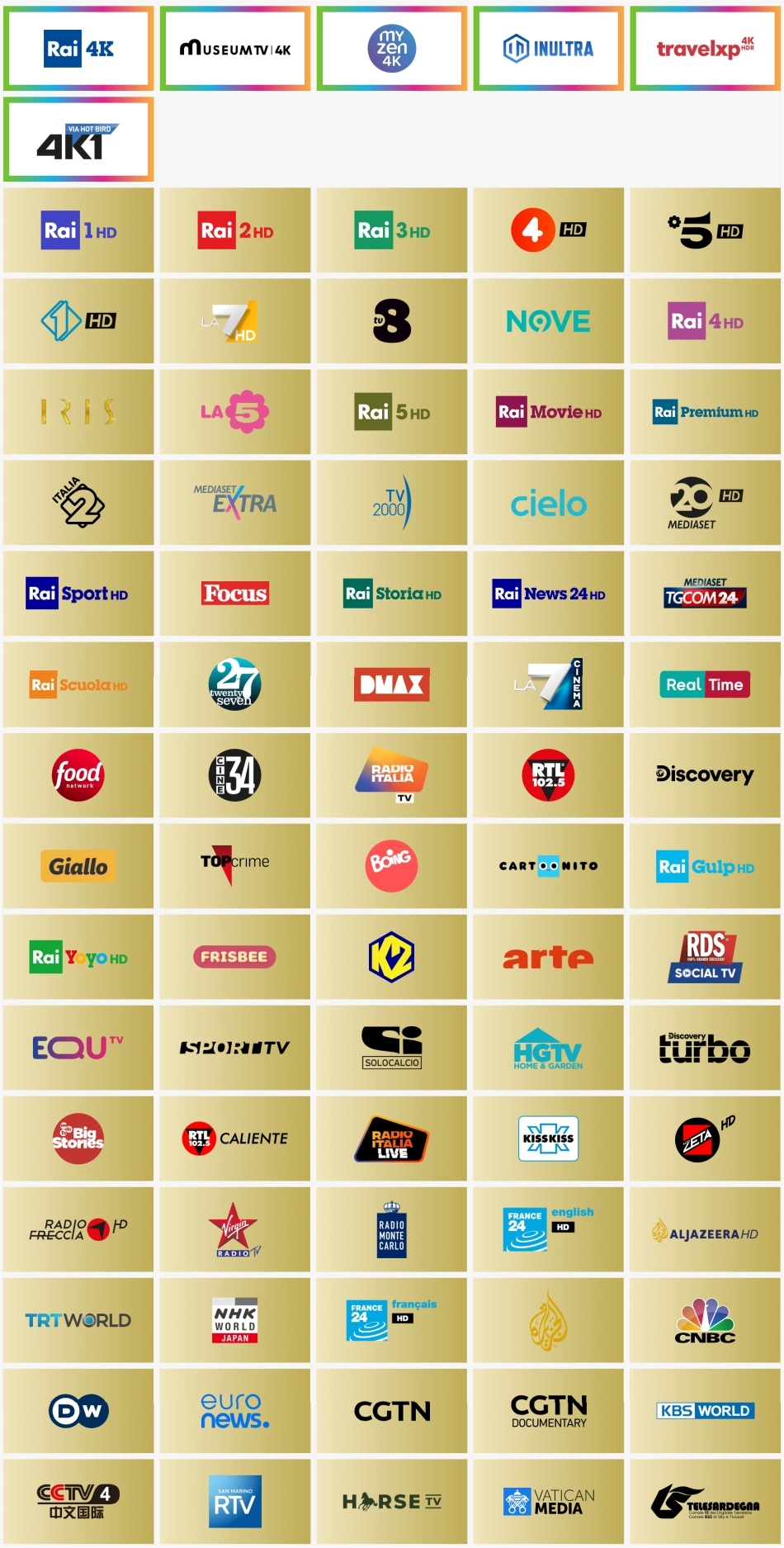 Tivusat channels