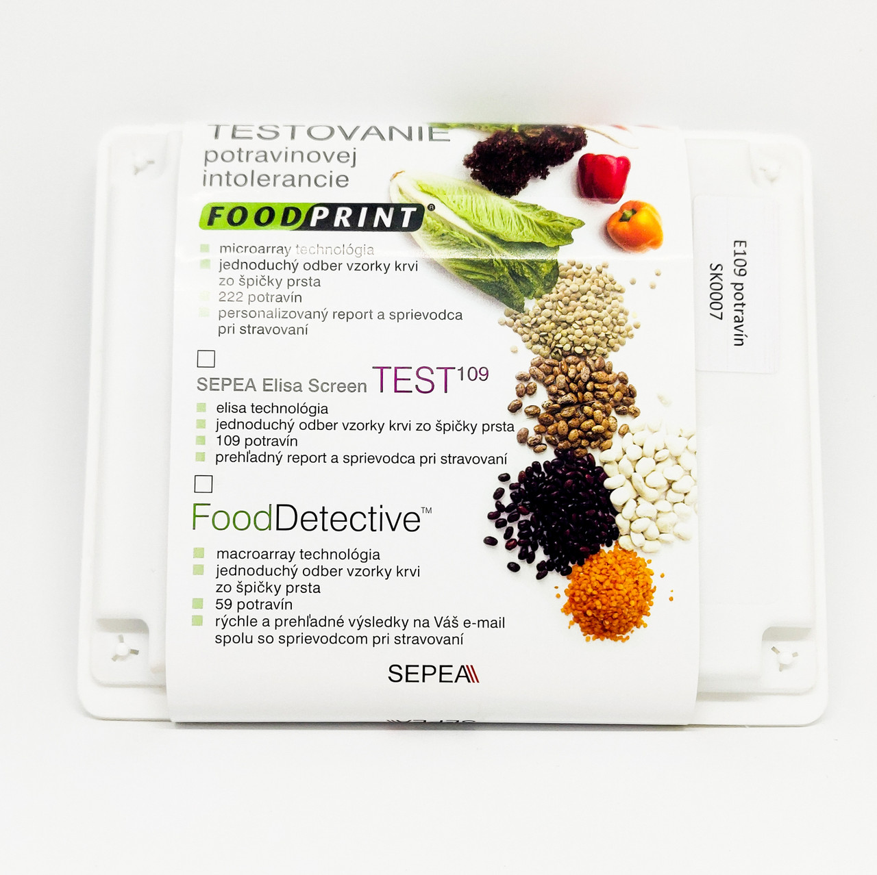 SEPEA 109 Food Intolerance Test with free results consultation