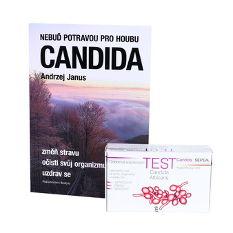 SEPEA Candida Albicans Screen Test IgA/IgG + Book - professional laboratory test for Candida Albicans fungus overgrowth - kit for home blood sample collection. Candida Albicans Guide Book added