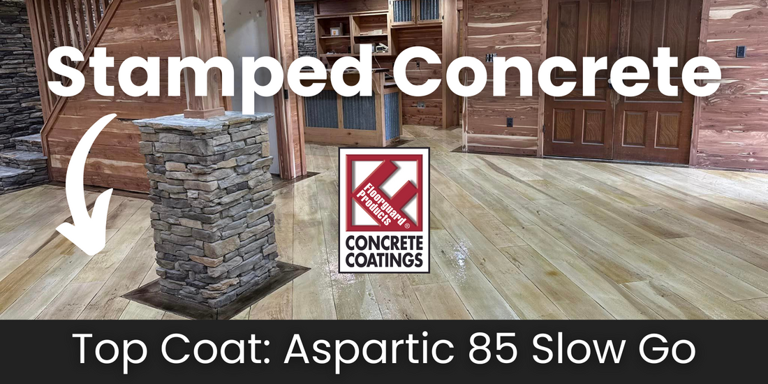 The Art of Sealing Stamped Concrete with Aspartic 85 Slow Go (Low Odor) Top Coat