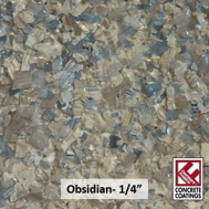 Obsidian - Marble Flake- 1/4" (40 lb.)