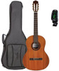 Cordoba Dolce 7/8 Scale Acoustic Nylon String Classical Guitar with Deluxe Gig Bag and Tuner