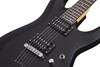 Schecter 430 C-6 Deluxe Solid-Body Electric Guitar, Satin Black