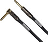 Mogami Platinum Instrument Cable, 1/4" TS Male Plugs, Gold Contacts, Right Angle and Straight Connectors