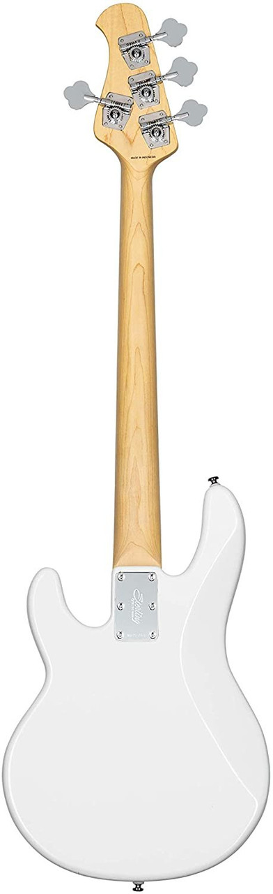 Sterling by Music Man 4 String Bass Guitar, Right, Olympic White