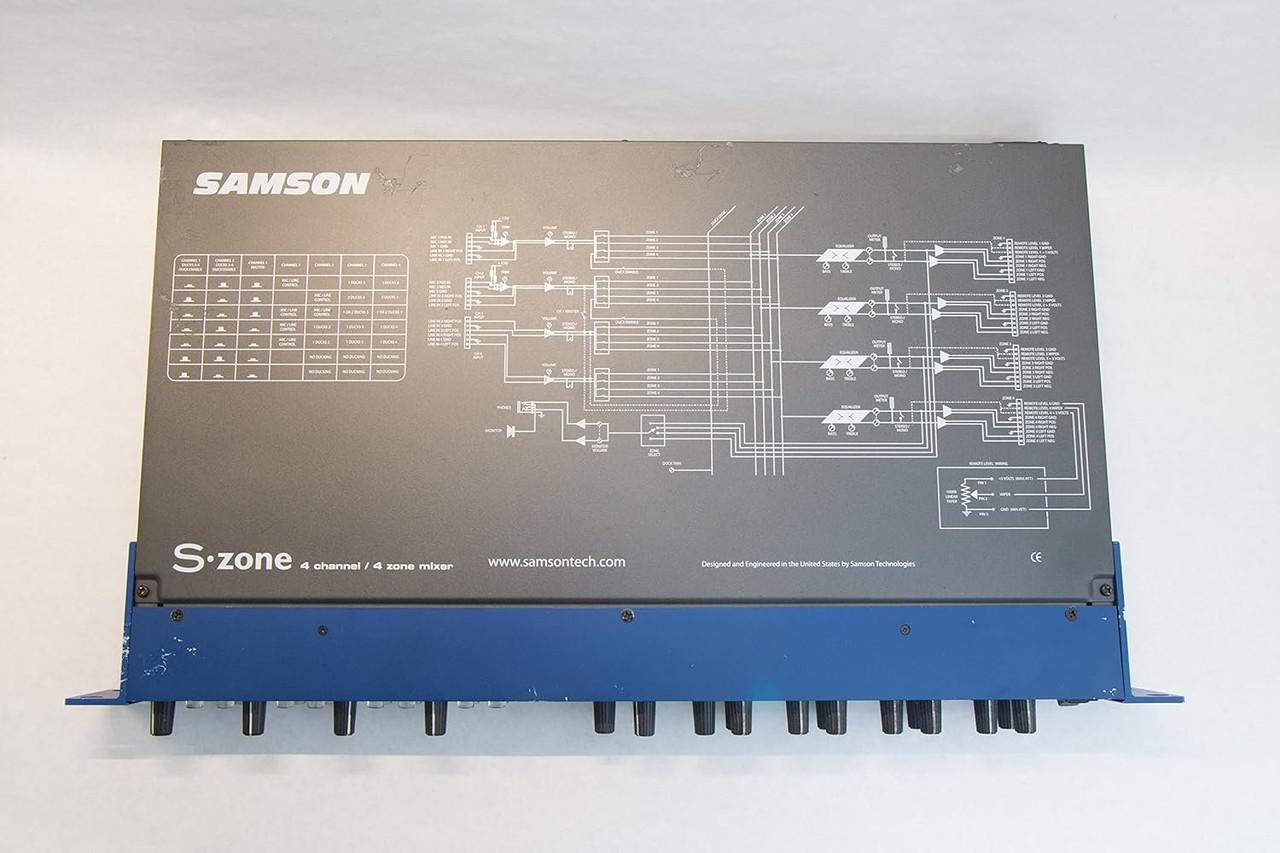 Samson S-zone 4-Input/4-Zone Stereo Mixer - Guitars Plus