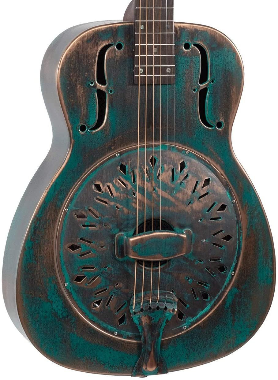 Recording King 6 String Resonator Guitar, Right, Distressed