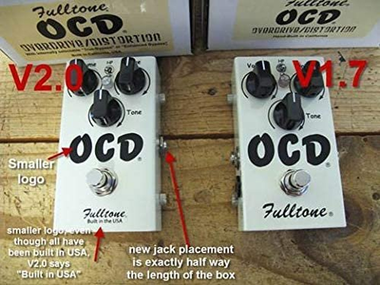 Fulltone OCD Obsessive Compulsive Drive Overdrive Guitar Effects