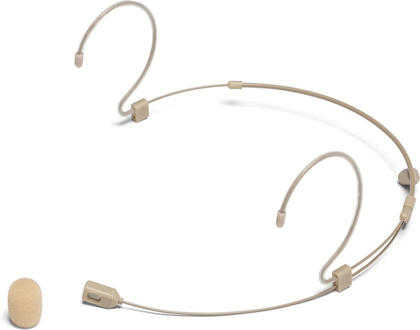 Samson DE60X Unidirectional Headset Microphone with Miniature Condenser Capsule and Four Adaptor Cables Compatible with Popular Wireless Systems,Beige