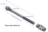 1-3/4"x60" w/ 12" Thread F1554 Grade 55 Galvanized Straight Anchor Bolt