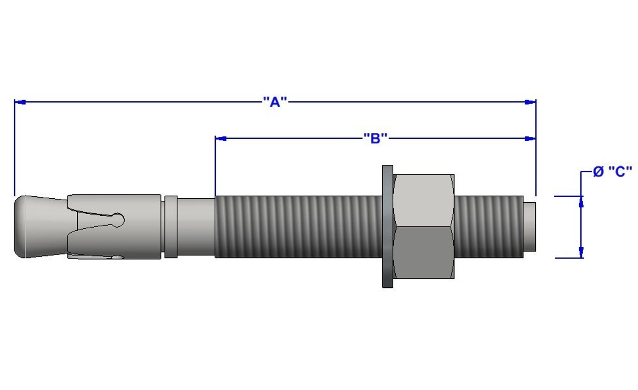 Wedge Anchor Size Chart