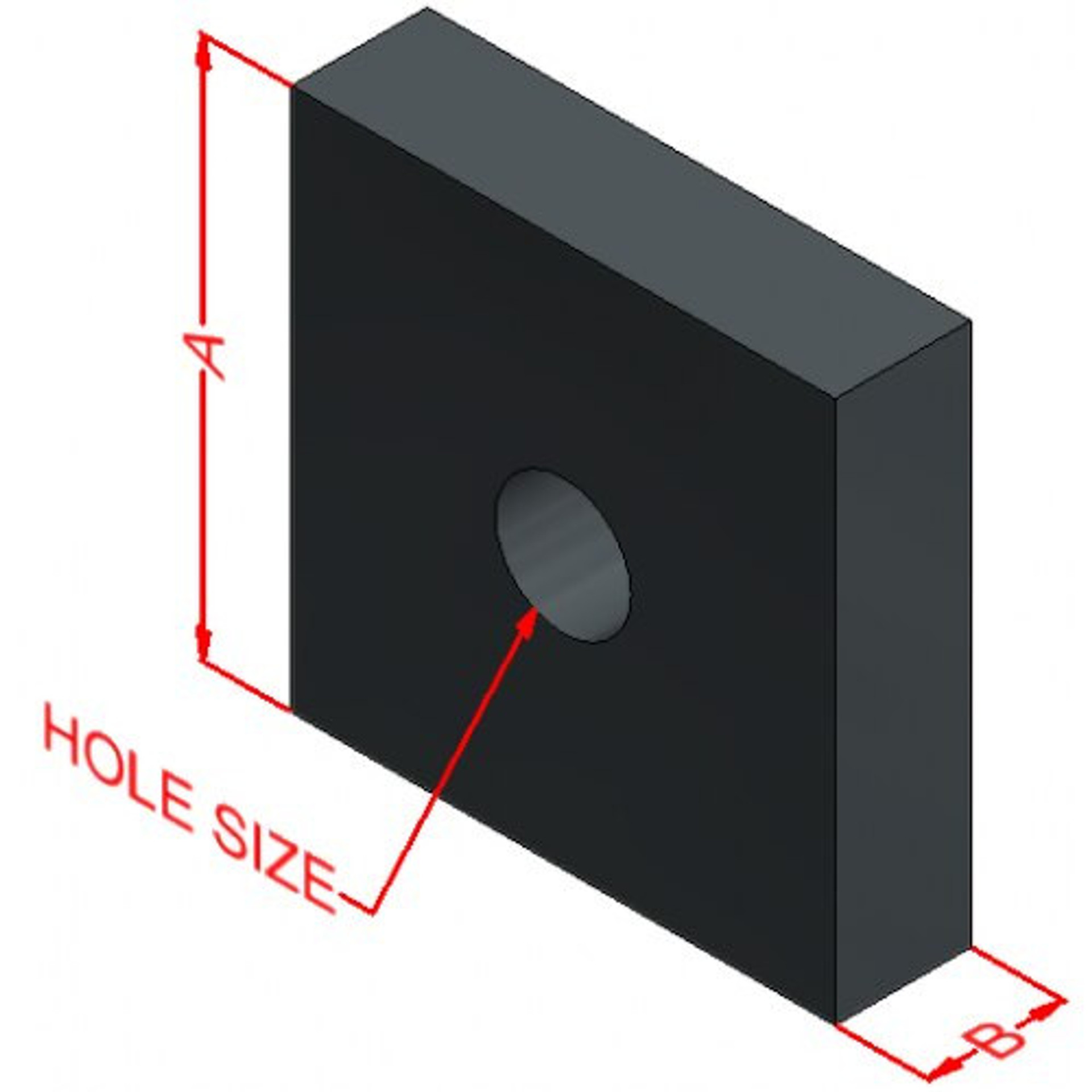 1/4" x 2" Thick Grade 36 Plate Washer Anchor Bolt Express