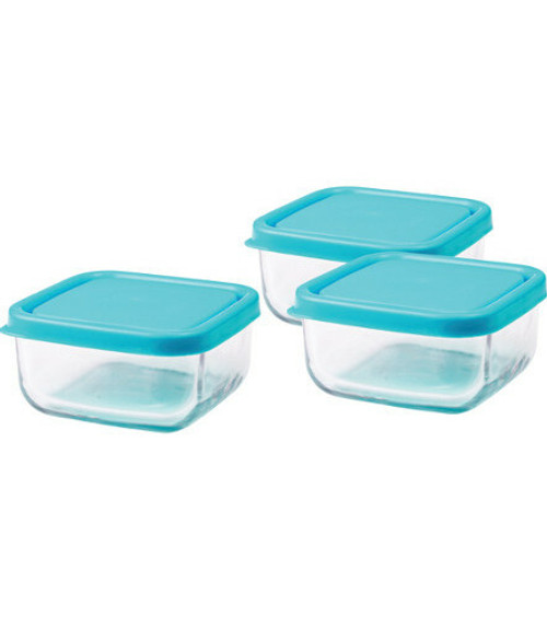 EZ Lock Glass Leakproof Container / 3 Pack - Innobaby