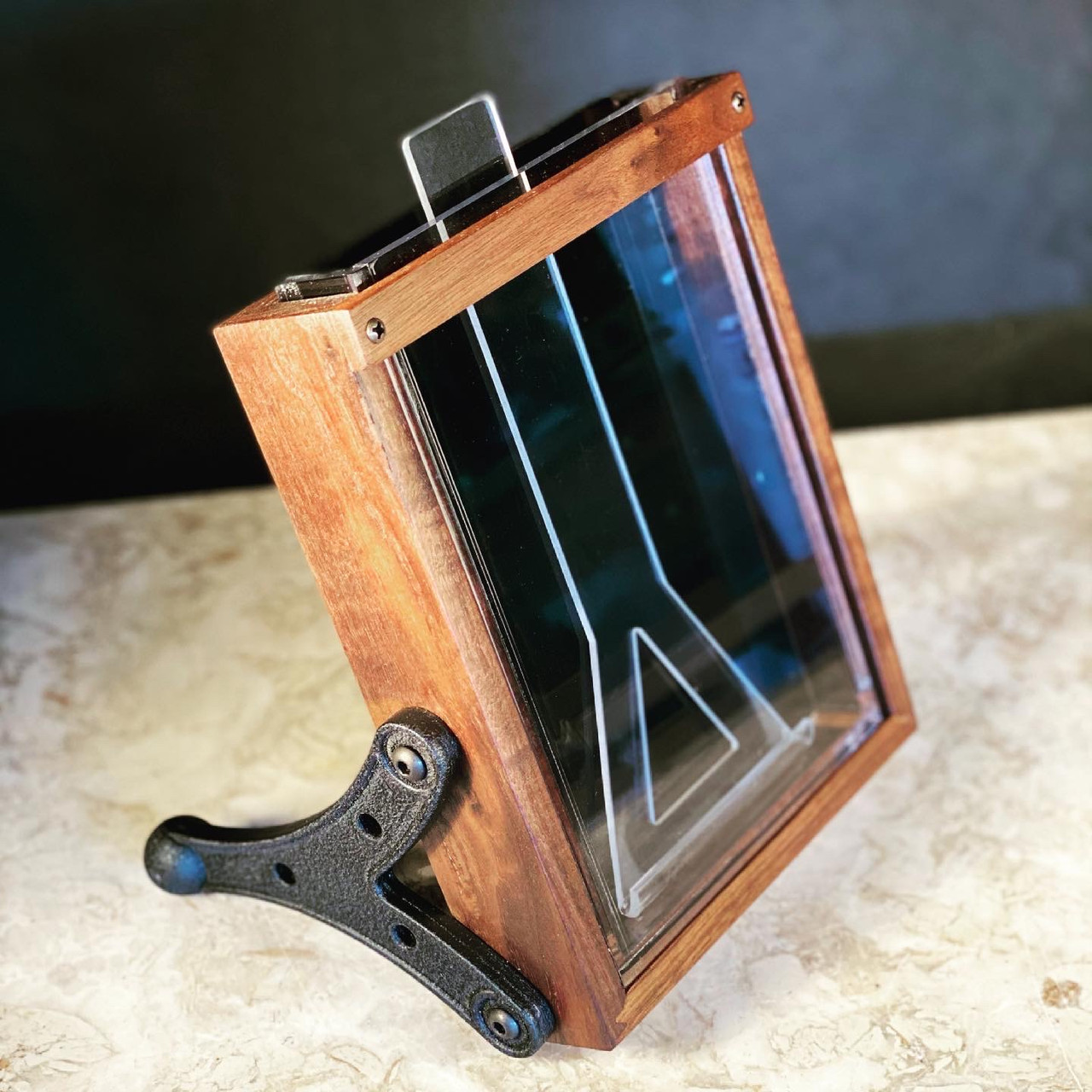 Modifying a normal 4x5 film holder into a wet plate holder - Alex Timmermans Collodion Ambrotype wet plate Photography