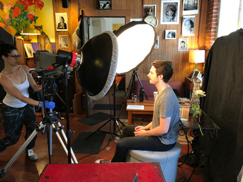 November  Wet Plate Collodion Workshop Students Working