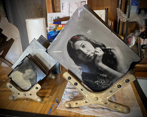 Wet Plate Workshop Student Plates