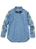 Picture No.2 of KAPITAL Chambray Work Shirt (Smile Embroidery) EK-895