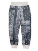 Picture No.4 of KAPITAL Fleece Bandana Pattern Sweat Rib Pants K1910LP112EK-1034