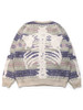 Picture No.1 of KAPITAL 7G Wool Fair Isle BONE Crew Sweater K2009KN044EK-1132