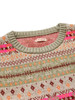 Picture No.5 of KAPITAL 7G Wool Fair Isle BONE Crew Sweater K2009KN044EK-1132