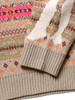 Picture No.6 of KAPITAL 7G Wool Fair Isle BONE Crew Sweater K2009KN044EK-1132