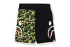 Picture No.1 of BAPE ABC CAMO SIDE SHARK SWEAT SHORTS 1I30-153-018
