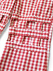 Picture No.7 of KAPITAL Canvas Gingham Check 5P Wind Pen Flare Pants L's K2204LP076
