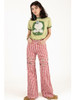 Picture No.11 of KAPITAL Canvas Gingham Check 5P Wind Pen Flare Pants L's K2204LP076