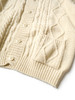 Picture No.7 of KAPITAL 5G Wool Cable Knit HAPPY Patch Cardigan K2110KN081