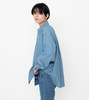 Picture No.4 of THE NORTH FACE PURPLE LABEL THE NORTH FACE PURPLE LABEL Indigo Chambray Work Shirt NTW3263N 6311