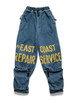 Picture No.1 of KAPITAL 12.5Oz Broken Denim East Repair Man Track Pants K2303LP064