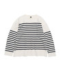 Picture No.1 of nanamica nanamica Paper Knit Stripe Crew SUJS346 6573