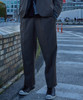 Picture No.1 of NUMBER (N)INE W/P TWILL 2-TUCK WIDE TAPERED SLACKS F23NP005