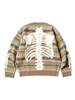 Picture No.4 of KAPITAL 7G Wool Fair Isle BONE Crew Sweater K2310KN134
