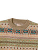 Picture No.6 of KAPITAL 7G Wool Fair Isle BONE Crew Sweater K2310KN134