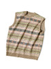 Picture No.5 of KAPITAL 7G Wool Fair Isle BONE Vest K2310KN133