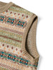 Picture No.7 of KAPITAL 7G Wool Fair Isle BONE Vest K2310KN133