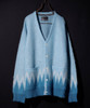 Picture No.51 of NUMBER (N)INE ZIGZAG JACQUARD MOHAIR KNIT CARDIGAN F23NK002