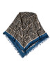 Picture No.1 of KAPITAL Rayon Fringe Stole (Hacksaw Block Pattern) K2309XG528
