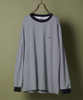 Picture No.1 of NUMBER (N)INE NARROW STRIPED Number⑨ PRINTED L/S T-SHIRT S24NLT001