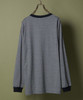 Picture No.8 of NUMBER (N)INE NARROW STRIPED Number⑨ PRINTED L/S T-SHIRT S24NLT001