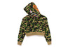 Picture No.8 of BAPE ABC CAMO CRYSTAL STONE SHARK CROPPED FULL ZIP HOODIE 1K30-215-005