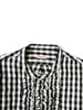 Picture No.3 of KAPITAL Twill Gingham Ruffled Prague Shirt K2403LS097